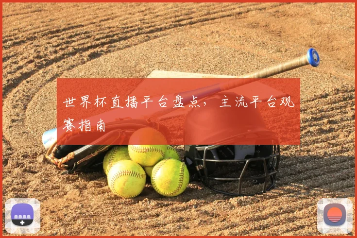 世界杯直播平台盘点,主流平台观赛指南