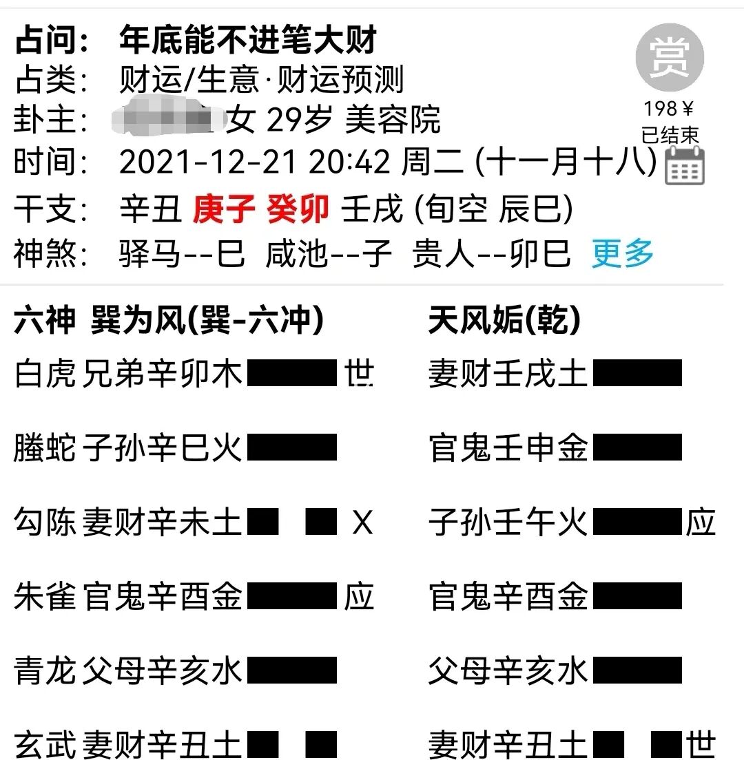 风水堂：2022年10月20日实战卦例